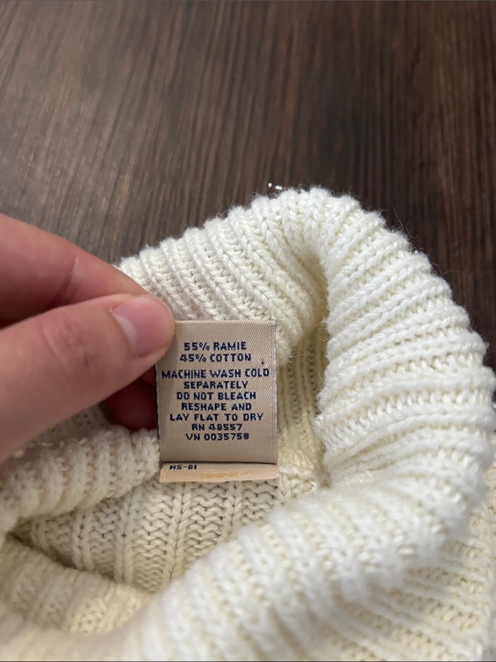 Vintage Cotton Knit Turtleneck - Picture 4 of 4